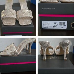 Vince Camuto Women's Metallic Gold Heels